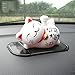 uzhopm Cute Lucky Cat Car Ornament Shake Hand Sleep Lazy Cat Car Interior Decorations Car Decor Home Decor