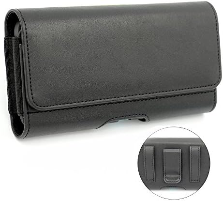 Google Pixel XL Case, Covboa Premium Leather Holster Belt Case with Clip / Loops Belt Pouch Holder Cover for Google Pixel XL with a Thin Case On - Built In ID Card Slot - Black