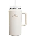 Stanley Quencher H2.0 Tumbler with Handle & Straw 64 oz | Flowstate 3-Position Lid | Large Capacity for Travel & Sports | Insulated Stainless Steel Cup | BPA-Free | Cream 2.0