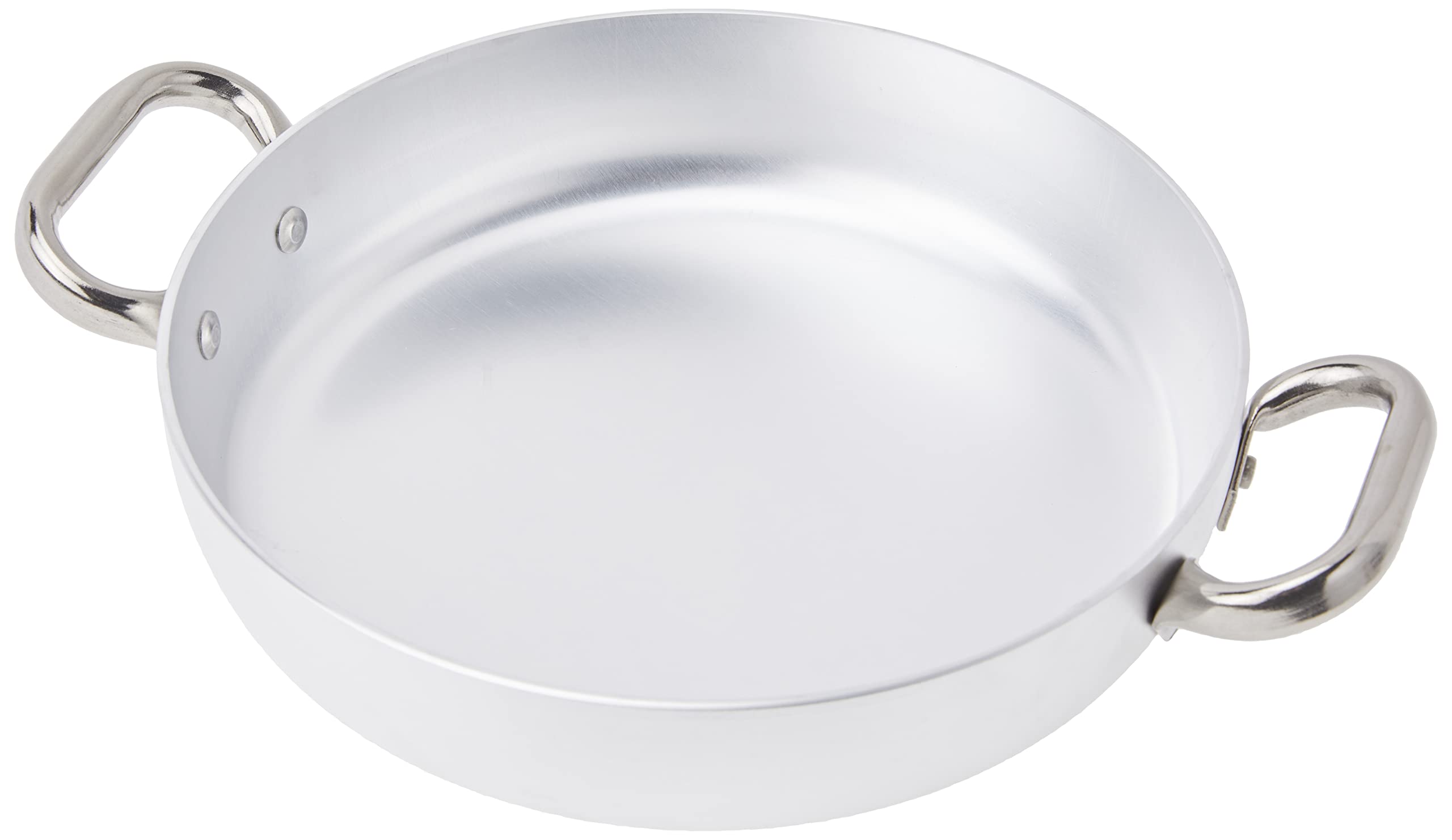 Pentole Agnelli Professional Aluminium 3 Mm. Omelette Pan With 2 Handles, Diameter 24 Cm.