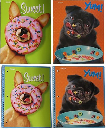 Set of Notebooks Folders with Sweet Yummy Dogs