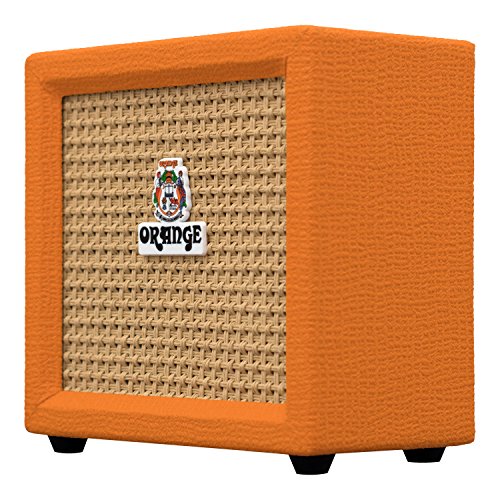 Orange Crush Mini Guitar Combo Amplifier Bundle with Instrument Cable, Pick Sampler, and Austin Bazaar Polishing Cloth