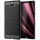 Sony Xperia 10 Plus Case,LuckyMi TPU Shock Absorption Technology Full Protective Case Cover for Sony Xperia 10 Plus Smartphone (Black, Sony Xperia 10 Plus Case)