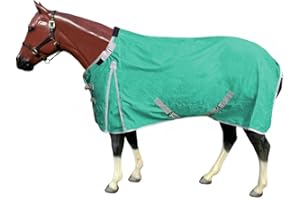 Rugged Ride Teal Horse Sheet, 69 Size, Waterproof, Nylon/Polyester, Halter Neck