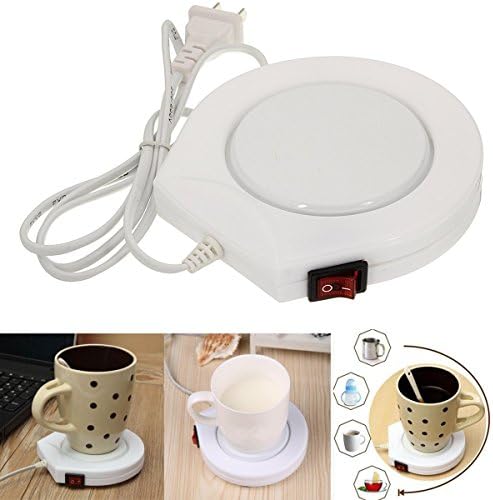 Home Appliance - 220v White Electric Powered Cup Warmer Heater Pad Coffee Tea Milk Mug US Plug