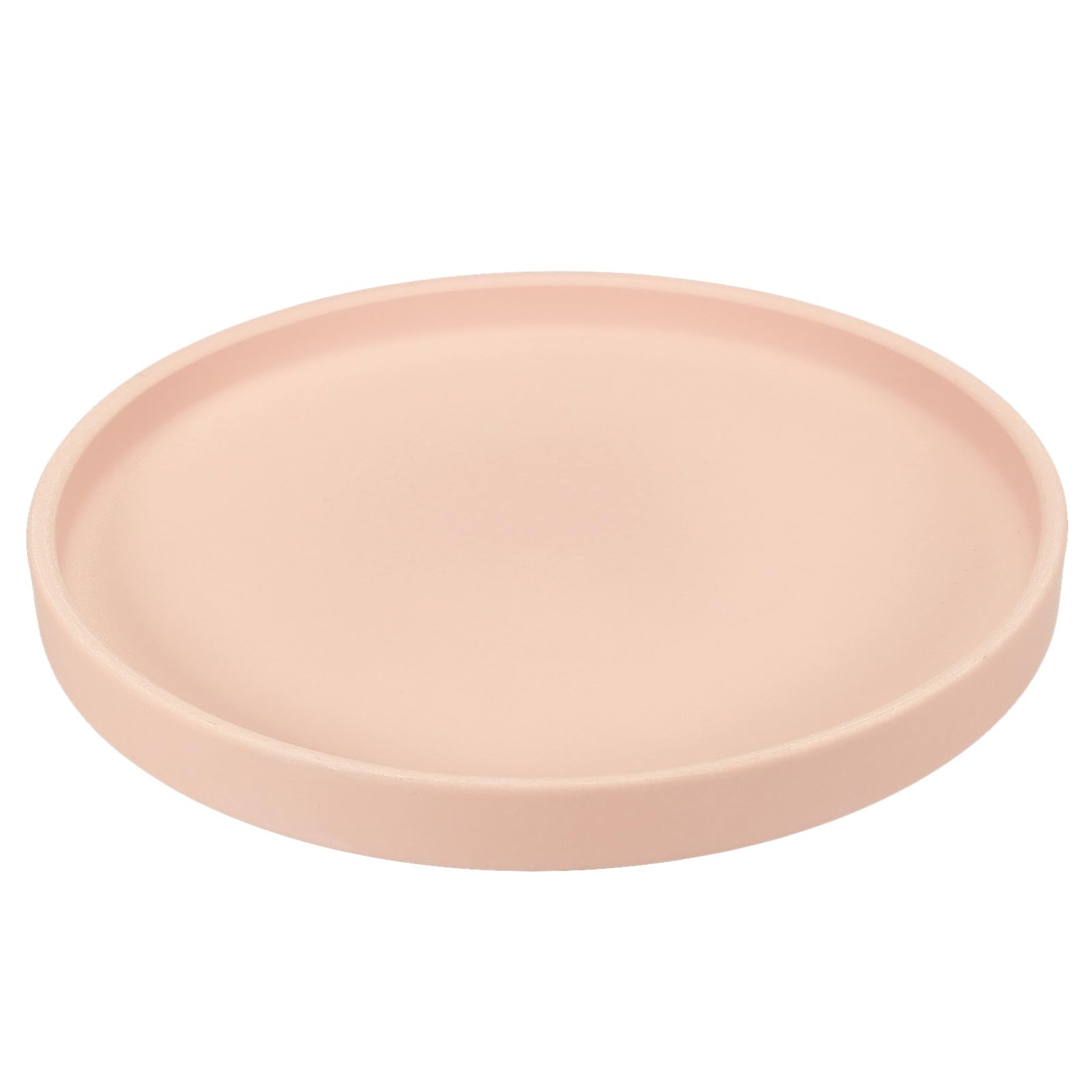 PATIKIL 8.9 Inch Round Ceramic Plant Saucer, Plant Saucer Tray Flower Planter Drip Tray for Indoors Outdoors Patio Balcony, Pink