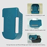 AKKOPOWER 10 Pack Battery Holder for 18V Batteries Blue Mounts Hanger view 5
