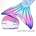 Play Tailor Mermaid Tail Swimmable Costume Swimsuit for Girls Swimming(No monofin) (Child 14, Light Purple)