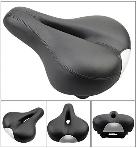 Soft Gel Silicone Bike Front Seat Saddle Bicycle C10 Leather Saddles 8cm Thick Cover Cushion Pad Big MTB Cycling Accessories-Blue Screen LLC