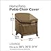 Classic Accessories 55-206-012401-EC Heavy Duty Patio Lounge Chair Cover - Durable and Water Resistant Patio Set Cover, Large, Hickory