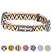 Blueberry Pet 8 Patterns Elite Basic Dog Collar with Flame Stitch and Henley Stripes, Neck 18