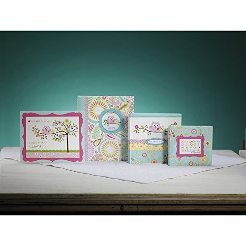 C.R. Gibson 'Sweet Baby' Pink Owl First Five Years Girl Memory Baby Book, 64pgs, 10'' W x 11.75'' H