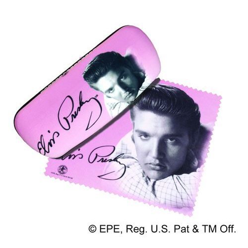 Elvis Presley Eyeglass Glasses Case & Lens Cloth