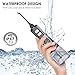 Cordless Water Flosser for Teeth Cleaning-by B.WEISS- 4 Pressure Modes-Waterproof Design- Rechargeable Oral Irrigator with a Powerful Battery for Home&Travel (Silver&Black)