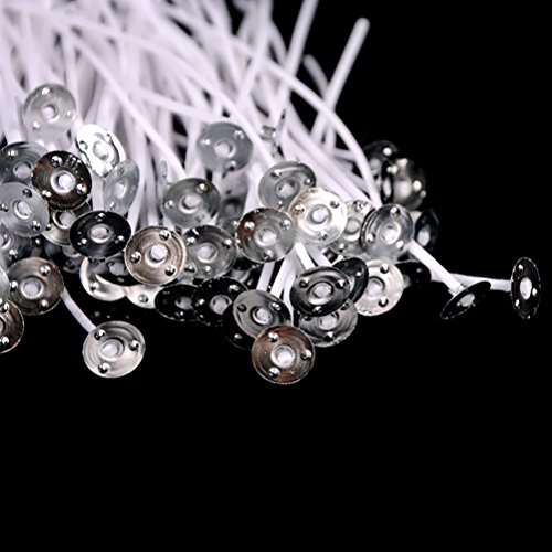 200 Pcs 0.5"(12.5 mm) Metal Candle Wick Sustainer Tabs Wick Tabs For Candle Making,Candle DIY BY DINGJIN