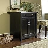 Sauder Edge Water Utility Cart/Free Standing Cabinet, Estate Black Finish (Kitchen)