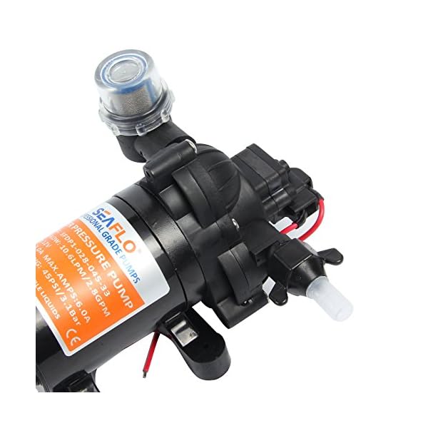 Seaflo-12v-28-GPM-45-PSI-Water-Pressure-Pump-Boat-Marine-Plumbing