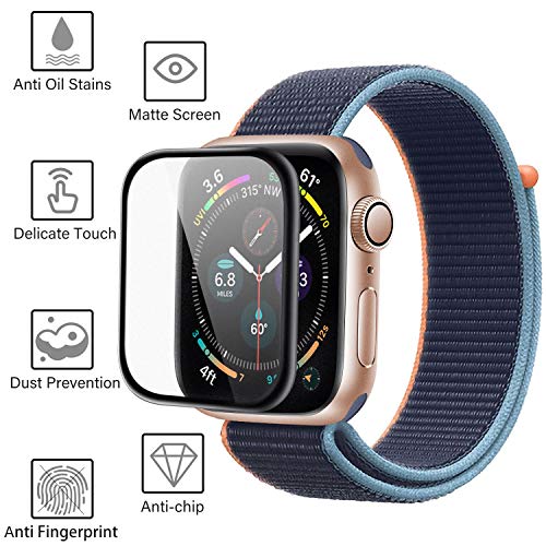 Youmaofa Screen Protector Matte voor Apple Watch 38mm Serie 3/2/1, (3 Pack) Aottom 3D Gebogen Randen Volledige Dekking… - Afbeelding 3