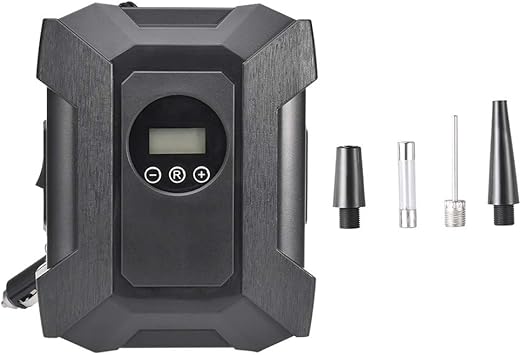 Amazon Bstele 電動エアコンプレッサー 車用空気入れ エアコンプレッサー 自動車 電動ポンプ 3mコード シガーソケット接続式 液晶画面 Led付き コンパクト 多用途 12v 自転車 ボール 浮き輪適用 エアコンプレッサー