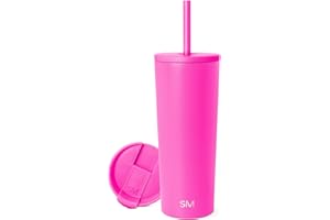 Simple Modern Insulated Tumbler with Straw and Lid | Iced Coffee Cup Reusable Stainless Steel Water Bottle Travel Mug | Gifts