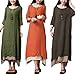 Romacci Women Casual Maxi Dress Vintage Chinese Style Layers Loose Boho Long Dress Coffee