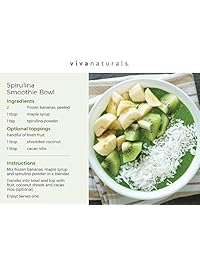 Polvo de espirulina sin OMG, 8 onzas: no irradiado y crecedor de California, el mejor superalimento verde para batidos y zumos., 1