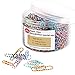 Paper Clips, 450 Pieces Colorful Striped Paperclips, Medium 28mm and Jumbo Sizes 50mm, Office Clips for School Personal Document Organizing and Classifying Professional Work