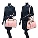 Women Structured Satchel Handbag Top Handle Purses Fashion Shoulder Bag with Fringed Tassel