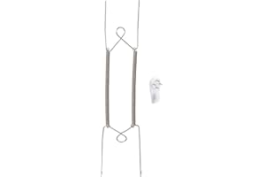 uxcell Plate Hanger, 12 Inch Stainless Steel Invisible Wall Plate Hangers with Wall Decorative Hooks and Tip Protectors for D