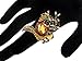 Alilang Golden Topaz Color Rhinestone Vintage Medieval Fantasy Mystic Dragon Zodiac Ring