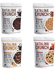 Catalina Crunch Keto Cereal Variety Bundle (4 Flavors) | Low Carb, Zero Sugar, Gluten Free, Grain Free, Fiber | Keto Snacks, Vegan Snacks, Protein Snacks | Keto Friendly Foods