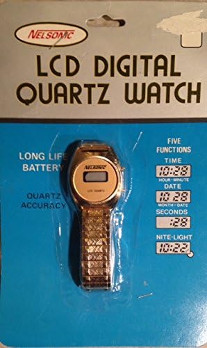 nelsonic lcd quartz watch