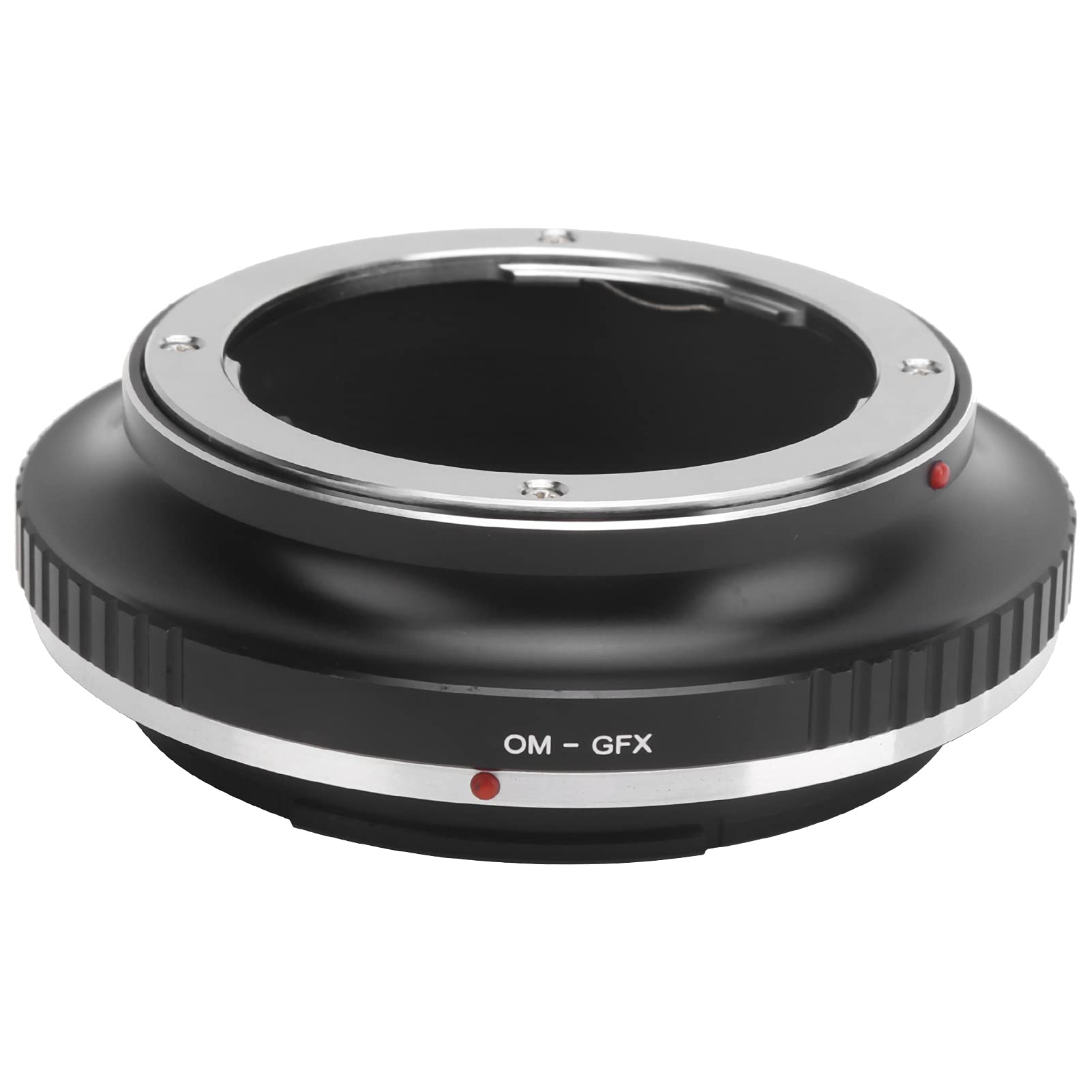 Goshyda Lens Adapter, Portable Alloy Manual Focus Lens Adapter for Olympus OM Mount Lens to Fit for Fuji GFX Mount Camera