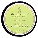 Deep Steep, Argan Oil Body Butter, Coconut - Lime, 7 oz (200 g)