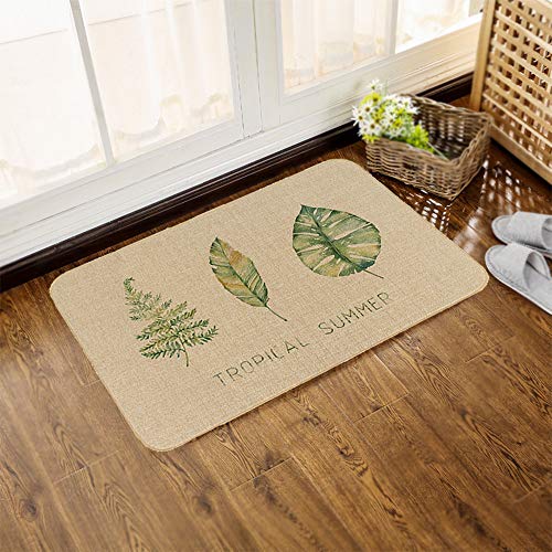Anti Fatigue Floor Comfort Mat, HiiARug Microfiber Kitchen Rugs Cushioned Soft Non-Slip Rubber Back Floor Mats (18"x30"+18"x48", Pattern 1)