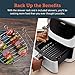 COSORI Coffee Grinders for Spices and Seeds, Spice Grinder Electric, Spice Blender and Coffee Bean Mill, Included 2 Removable Stainless Steel Bowls, with 70g Large Grinding Capacity (Black)