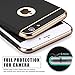 iPhone 6/6S Slim Case Anti-Scratch 360 Degree Protection 3 In 1 Hard Mobile Phone Ultra With Electroplate Frame For Full Protective For iPhone 6S Plus 6 Plus (iPhone 6/6S 4.7, Black)