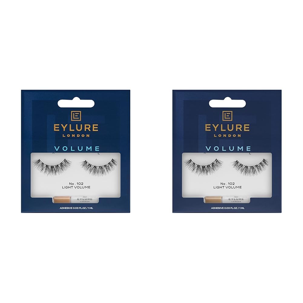 Eylure Volume No. 102 False Lashes Black (Pack of 2)