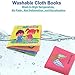 POKONBOY 9 Pack Soft Baby Cloth Books First Year, Non-Toxic Fabric Infant Quiet Books of Babies Newborns Early Education Baby Toys