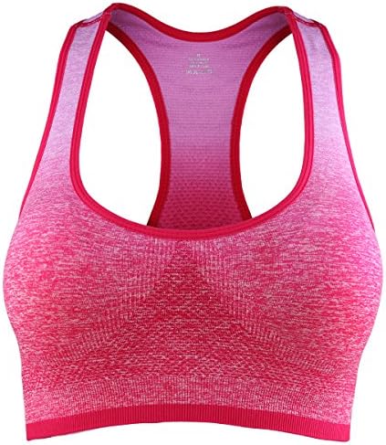YAHA Women's Sports Bra High Impact Support Racerback Yoga Workout Bra ( L Purple)