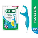 GUM Advanced Care Flossers, Fresh Mint, Vitamin E & Fluoride, 150 Count
