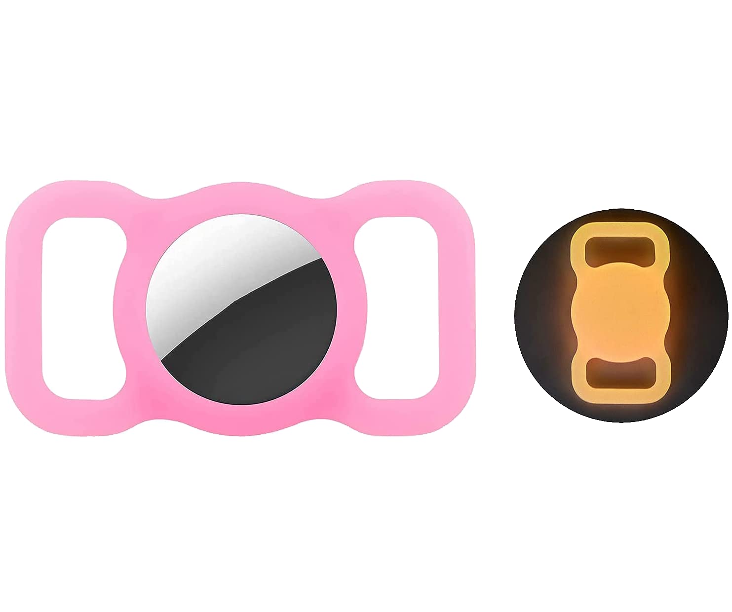 Sichy Pet Silicone Protective Case for Apple Airtag GPS Finder Dog Cat Collar Loop, Pet Loop Holder for Air_tag, for Apple Locator Tracker Anti-Lost Device