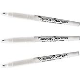 The Cookie Countess Black Fine Tip Food Marker - Value Pack of 3