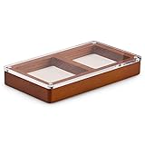 Oirlv Wooden 2 Grid Jewelry Display Tray Premium