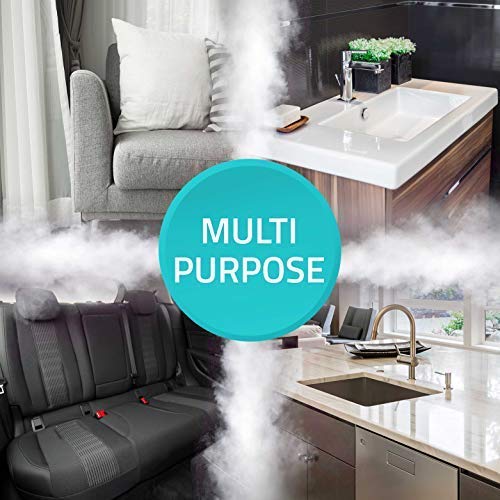 Steamer for Clothes [2020] 220ml 7-in-1 Powerful Multi Use: Clothes Fabric Portable Wrinkle Remover-Clean-Sterilize-Sanitize-Refresh-Treat-Defrost Garment/Home/Kitchen/Bathroom/Car/Travel - Thumbnail 5