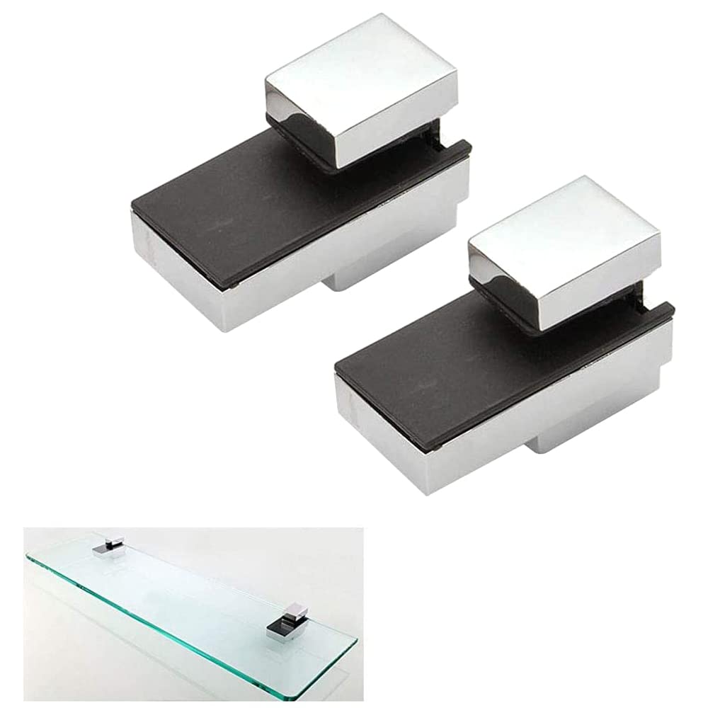 Adjustable Wood/Glass Shelf Bracket Solid Metal Wall Mount 2 Pcs or One Pair,Polished Chrome — image 1