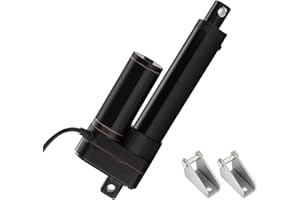 JQDML 24V 4 Inch Stroke Linear Actuator Heavy Duty 660lbs/3000N IP65 Waterproof Speed 0.2"/sec Linear Electric Actuator with Mounting Bracket