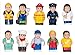 Menchies Little Kids Figures Playset - Little Kids Community Play Figures - Little Figures for Preschool or Toddlers - Includes Fireman and Policeman Figures -Great Gift for Toddlers