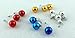 Melody Jane Dolls Houses House Miniature Christmas Tree Ornaments Decorations 12 Coloured Baubles