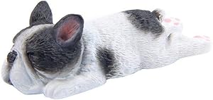DAWEIF Cute Resin Bulldogs Sleeping DIY Doll Cartoon Mini Toys for Fridge Mobile Phone Decoration Home Decor